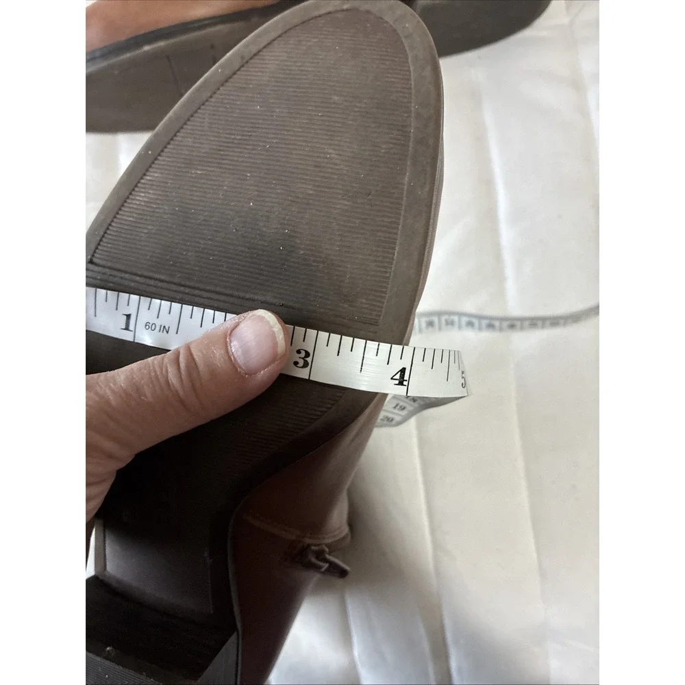 Naturalizer Womens Side Zip and Outside Buckle Brown Color Boots Size 10M - Picture 8 of 11